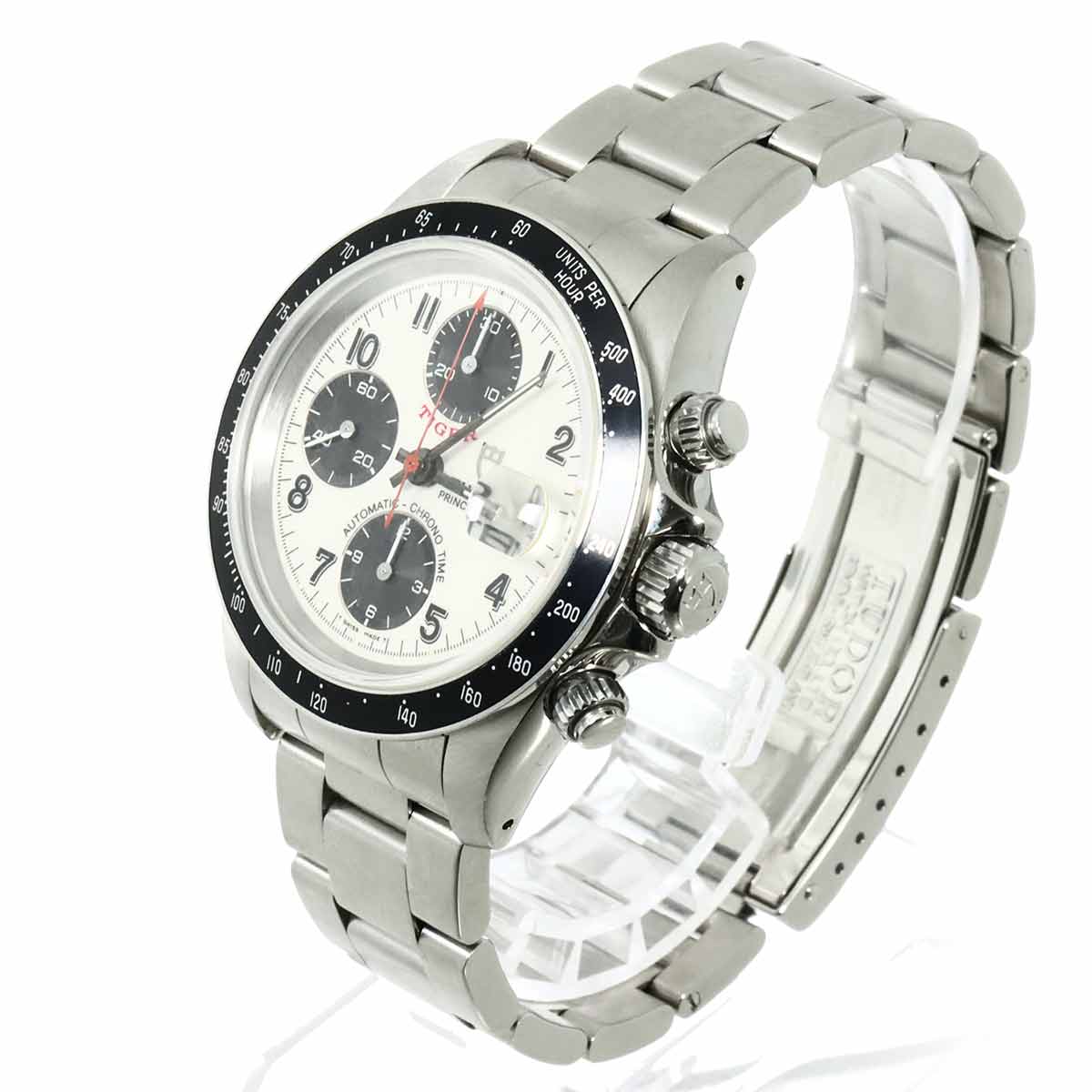 Chrono Time Tiger 79260 Chronograph Date Automatic White Dial