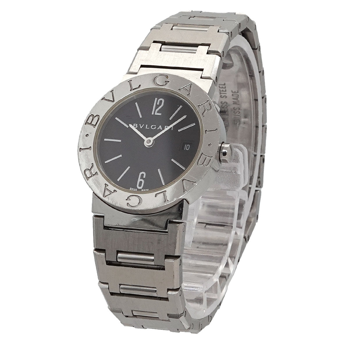 BVLGARIBVLGARI BB26SS Quartz Black Dial Ladies Watch