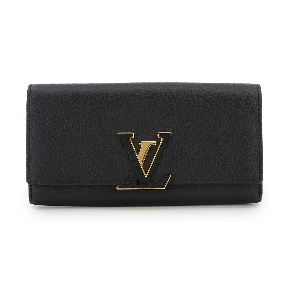 Capucines Wallet Taurillon leather Noir M61248 Purse