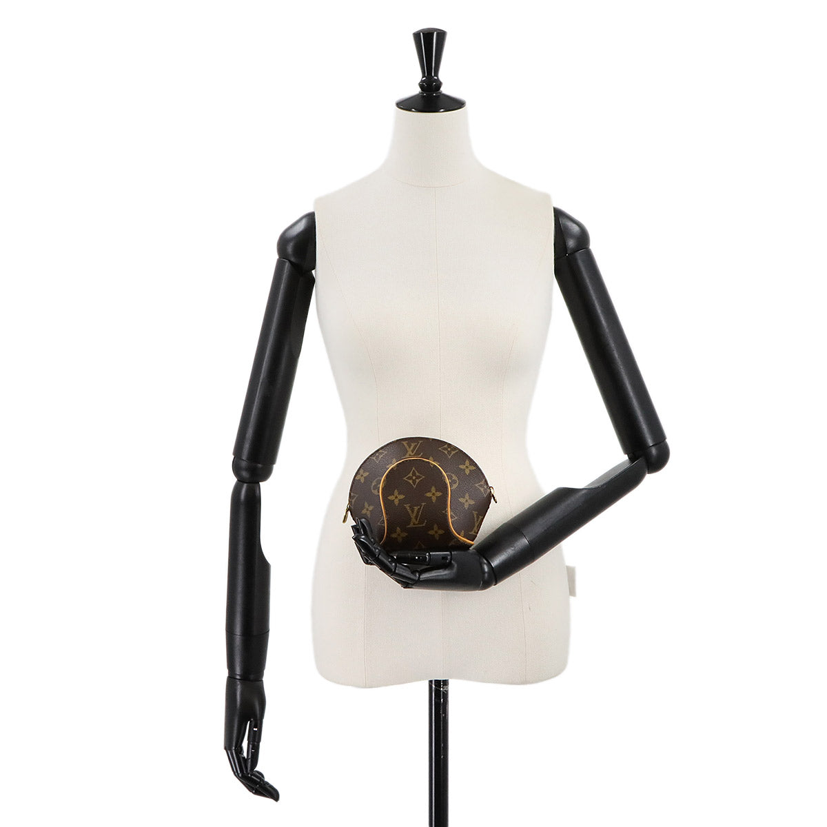 Monogram Mini Elipse Pouch Clutch Bag Brown M51129