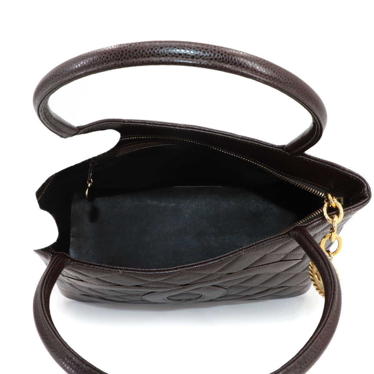 Medallion Tote Bag Leather Brown A01804 Coco Logos