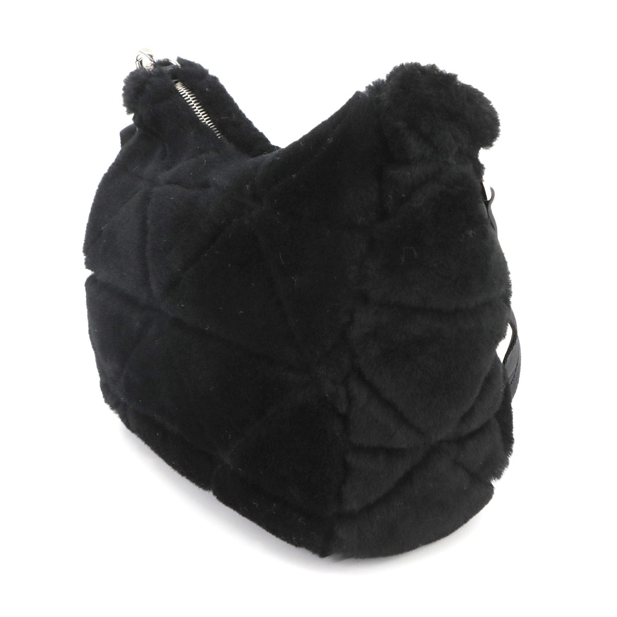 Shoulder Bag Shearling Nero Black 1BC151 Purse