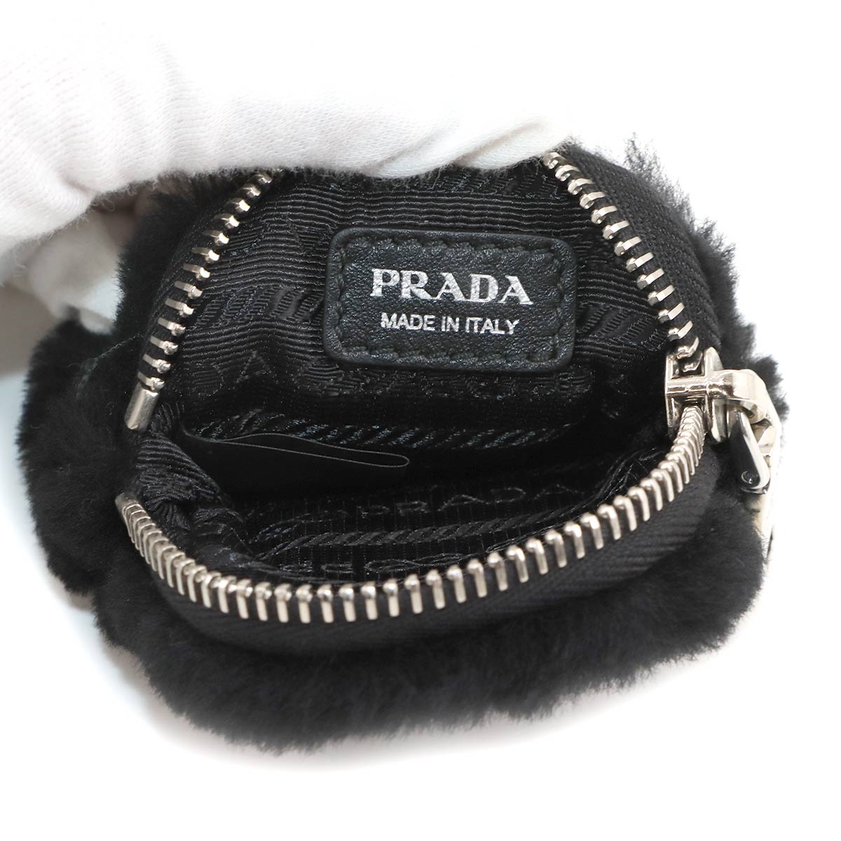 Shoulder Bag Shearling Nero Black 1BC151 Purse