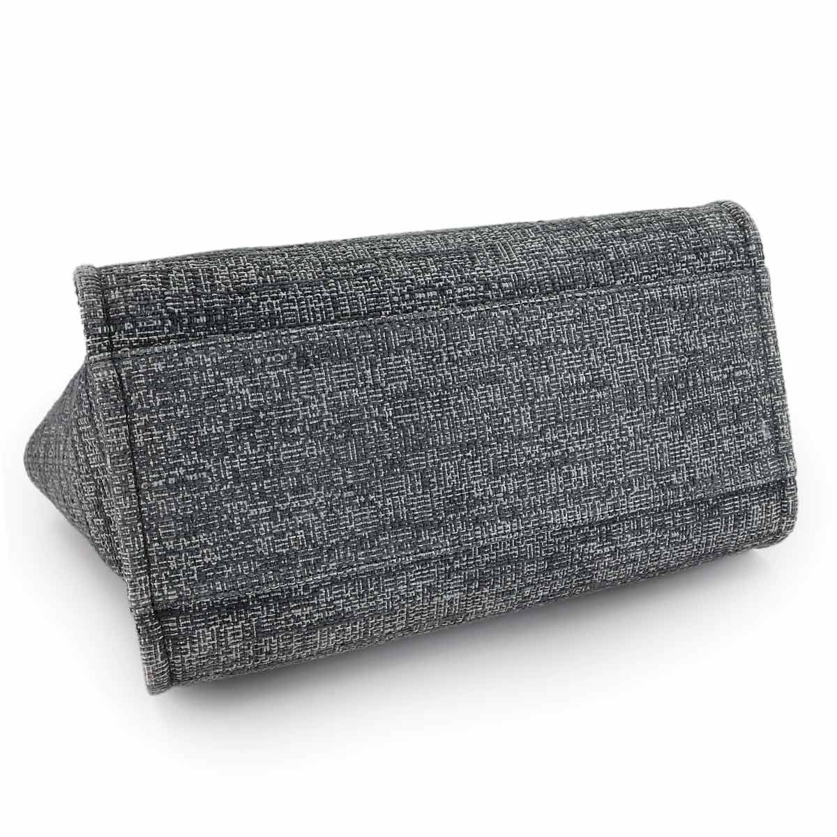 Deauville GM Tote Chain Shoulder Bag Tweed Gray Black A66941