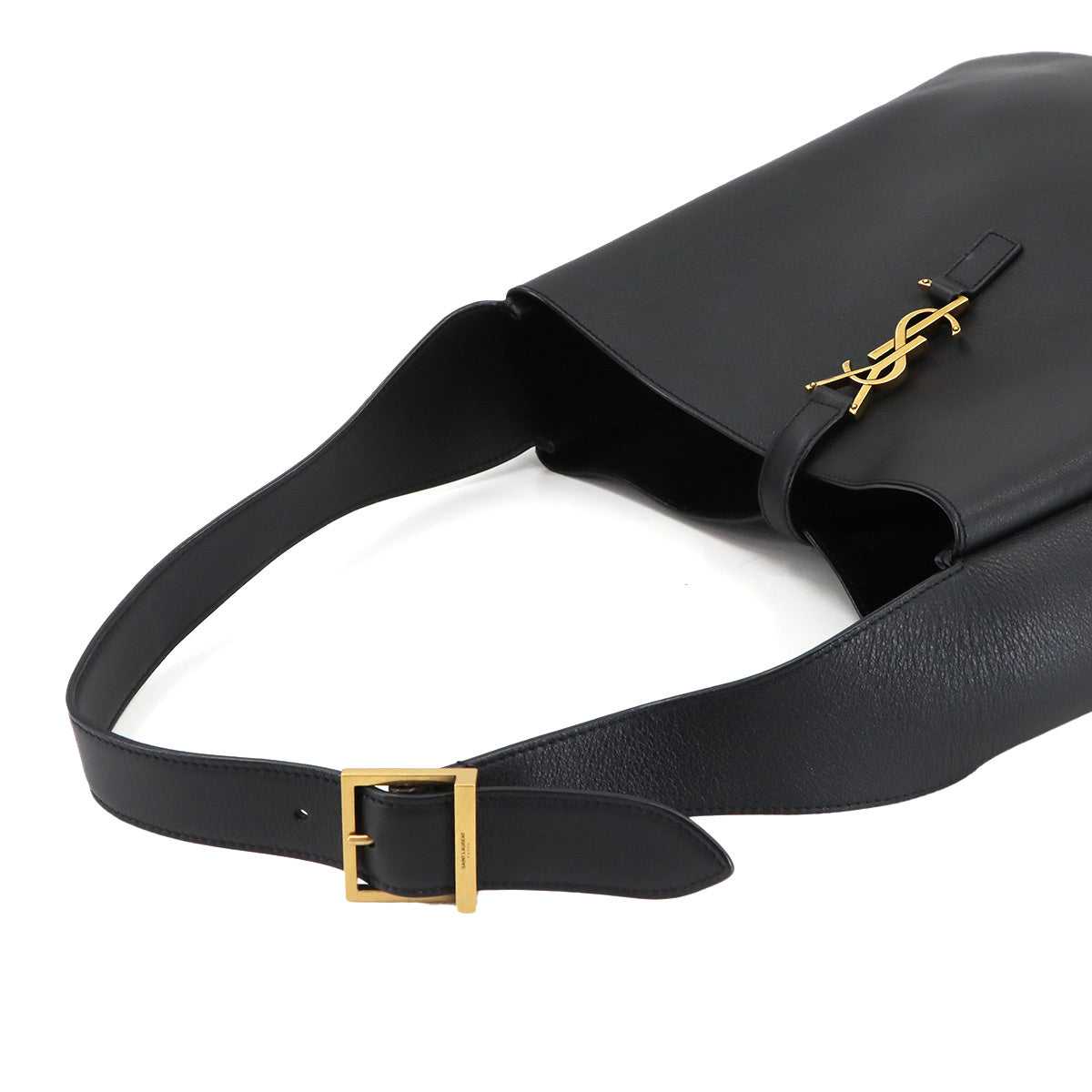 LE5A7 Large Shoulder Bag Leather Black 753837 Purse