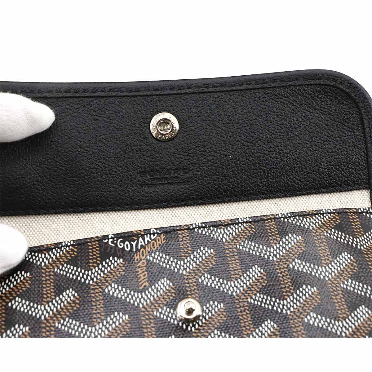 Saint Louis PM Tote Bag PVC Leather Black Herringbone Unisex