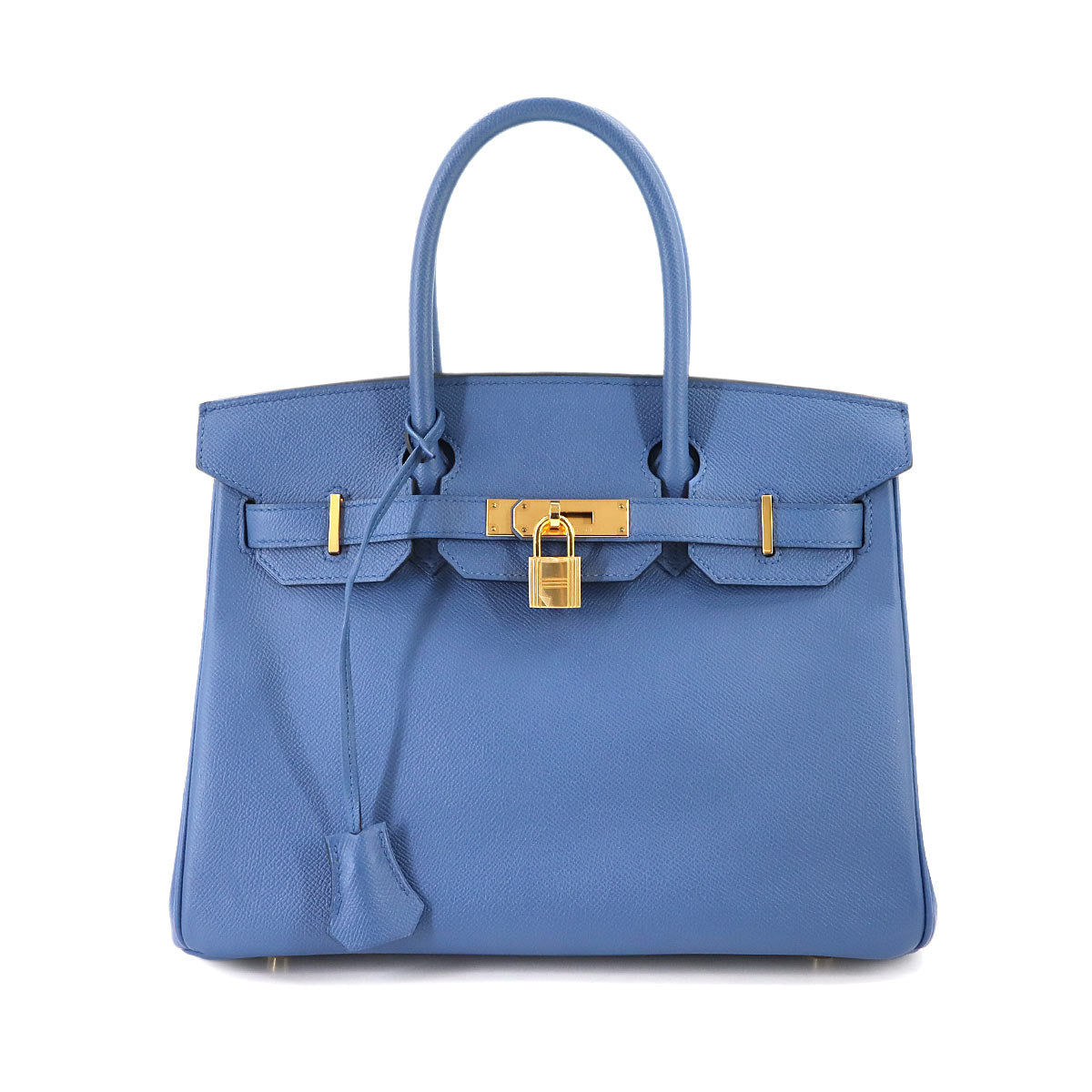 Birkin 30 Epsom Blue Agate Hand Bag Purse