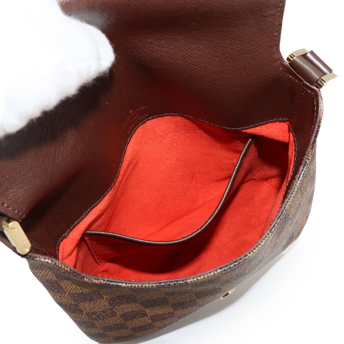 Damier Musette Salsa Long Shoulder Bag Ebene N51300