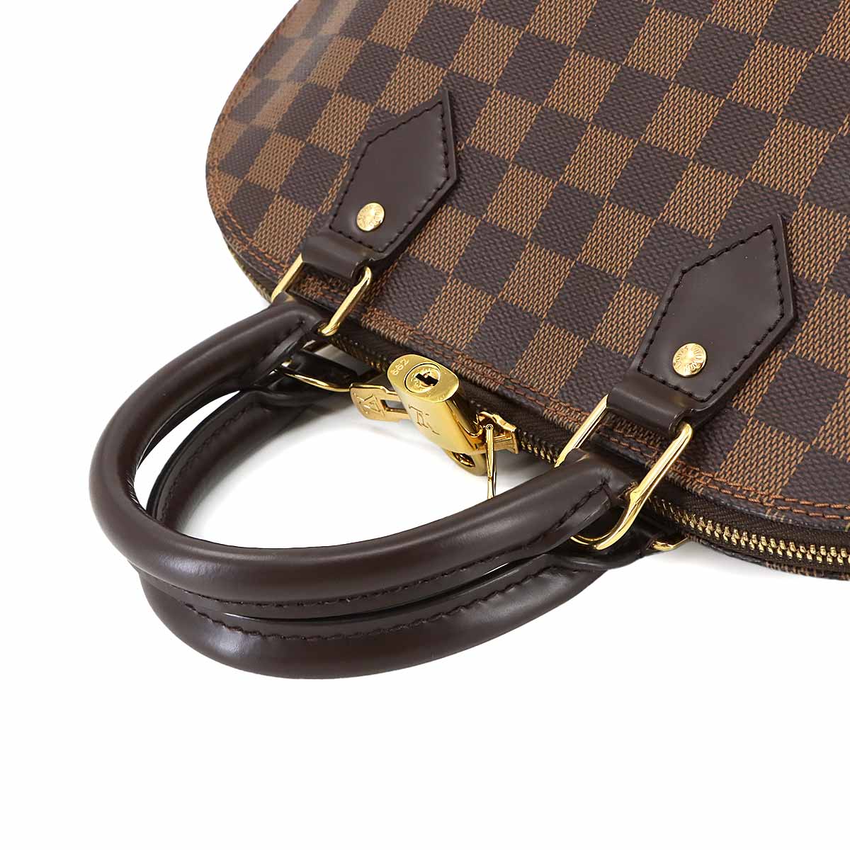Damier Alma PM Hand Bag Ebene Brown N51131 Purse