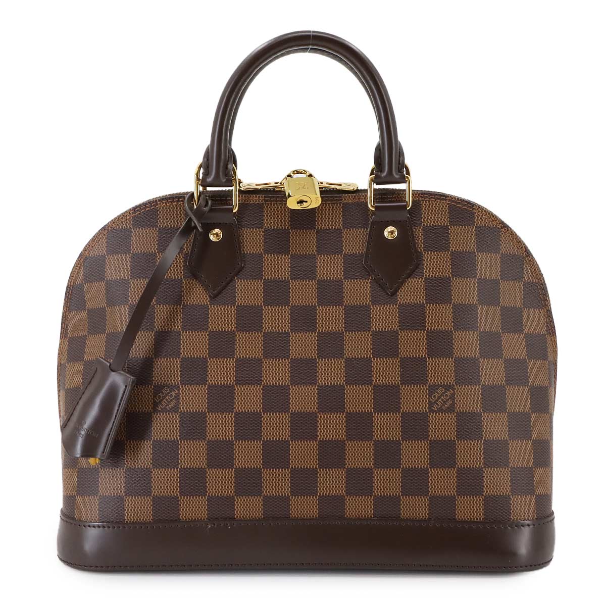 Damier Alma PM Hand Bag Ebene Brown N51131 Purse
