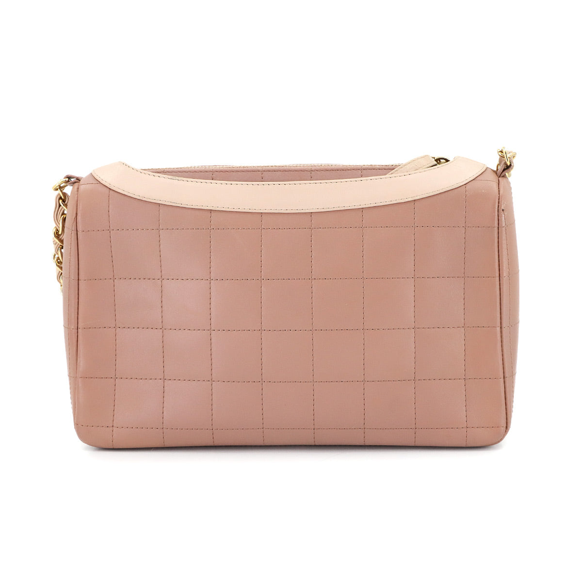 Girl Chanel Chain Shoulder Bag Leather Pink A17540