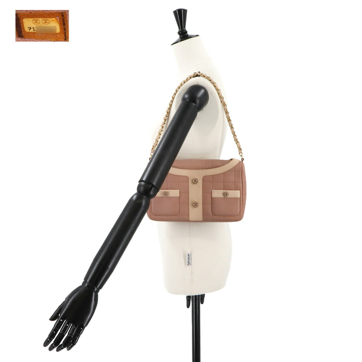 Girl Chanel Chain Shoulder Bag Leather Pink A17540