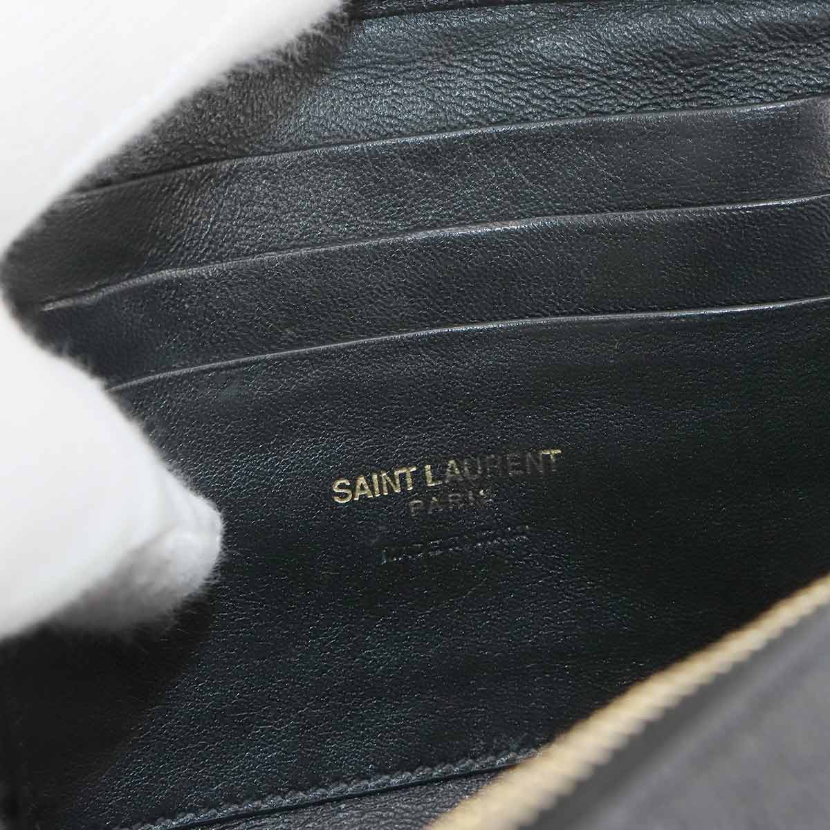 Lou Mini Chain Shoulder Bag Leather Black 618057 Purse