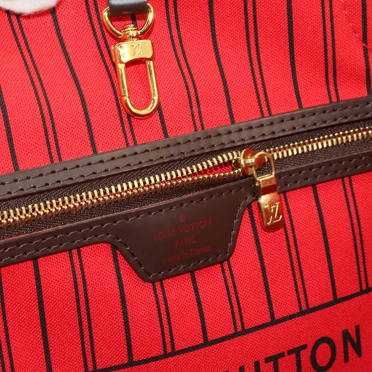 Damier Neverfull GM Tote Bag Ebene Cerise N41357 Purse