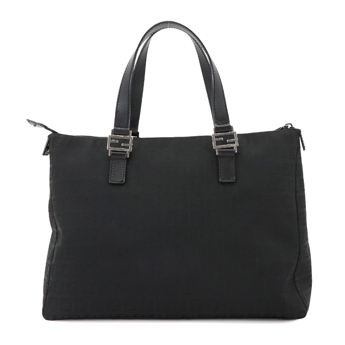 Zucchino Tote Bag Canvas Leather Black 8BH138 Purse
