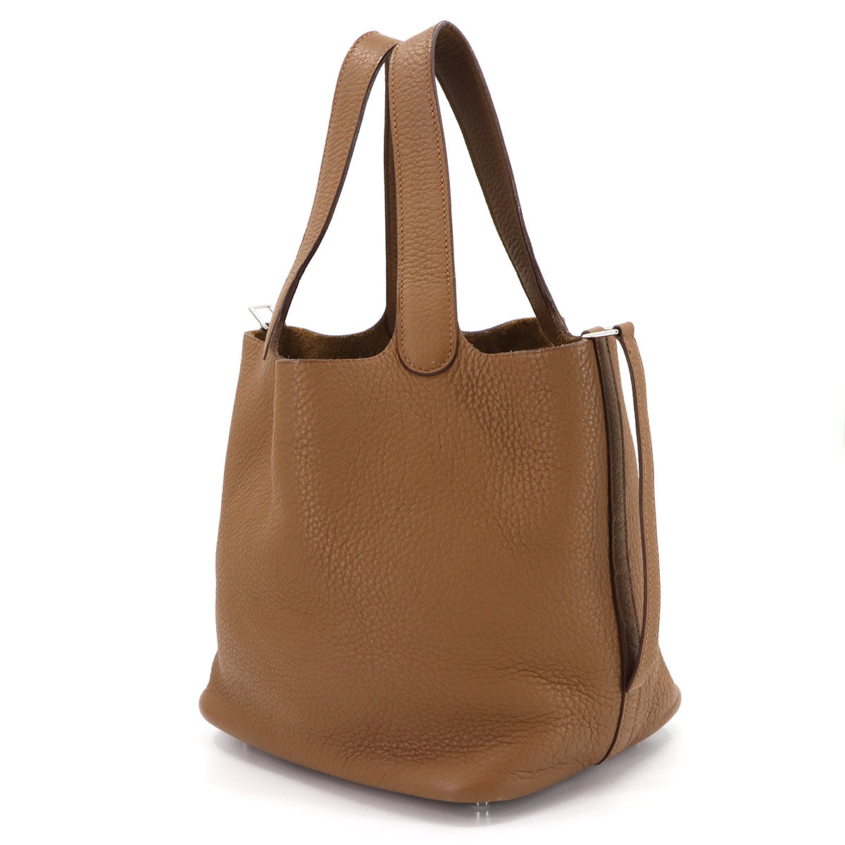 Picotin MM Hand Bag Taurillon Clemence Alezan Purse