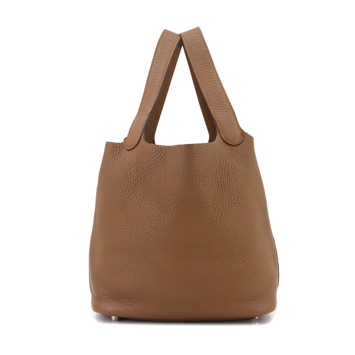 Picotin Lock MM Hand Bag Taurillon Clemence Alezan Purse