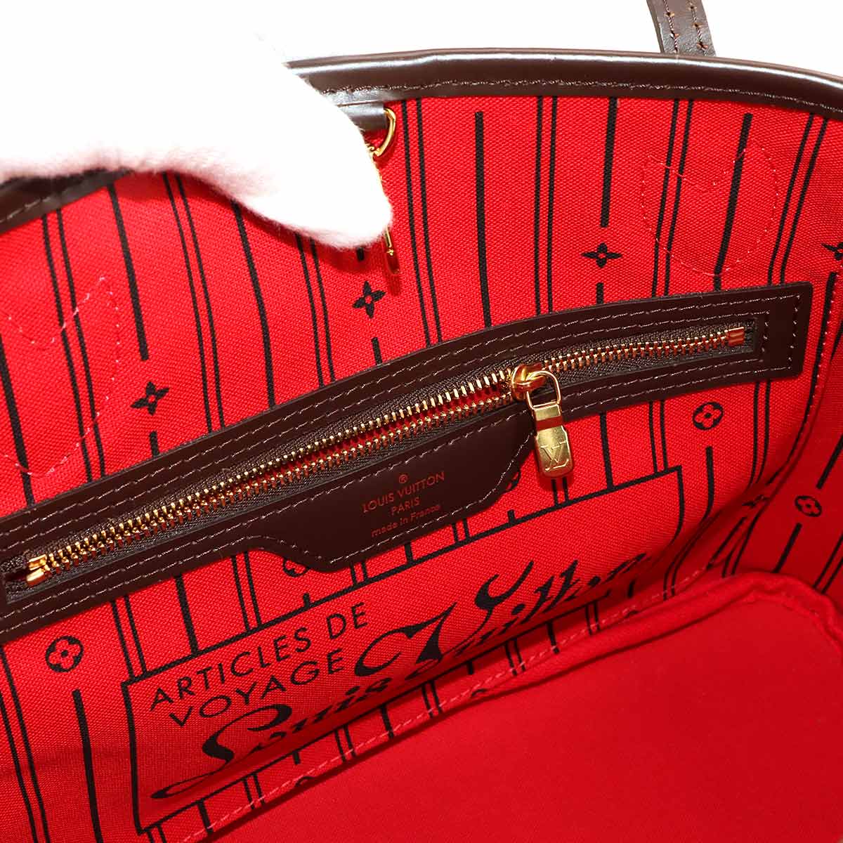 Damier Neverfull PM Tote Bag Ebene N51109 Purse