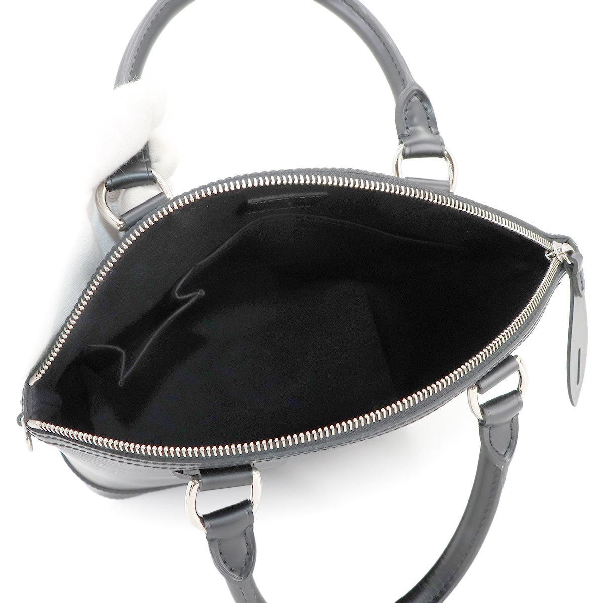 Epi Lock It PM Hand Bag Leather Noir M42292 Purse