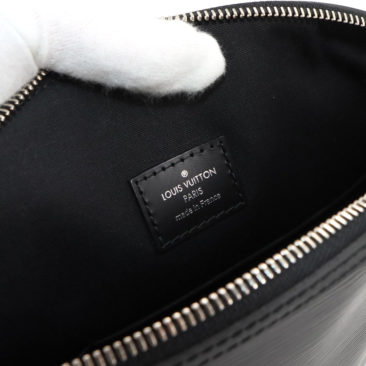 Epi Lock It PM Hand Bag Leather Noir M42292 Purse