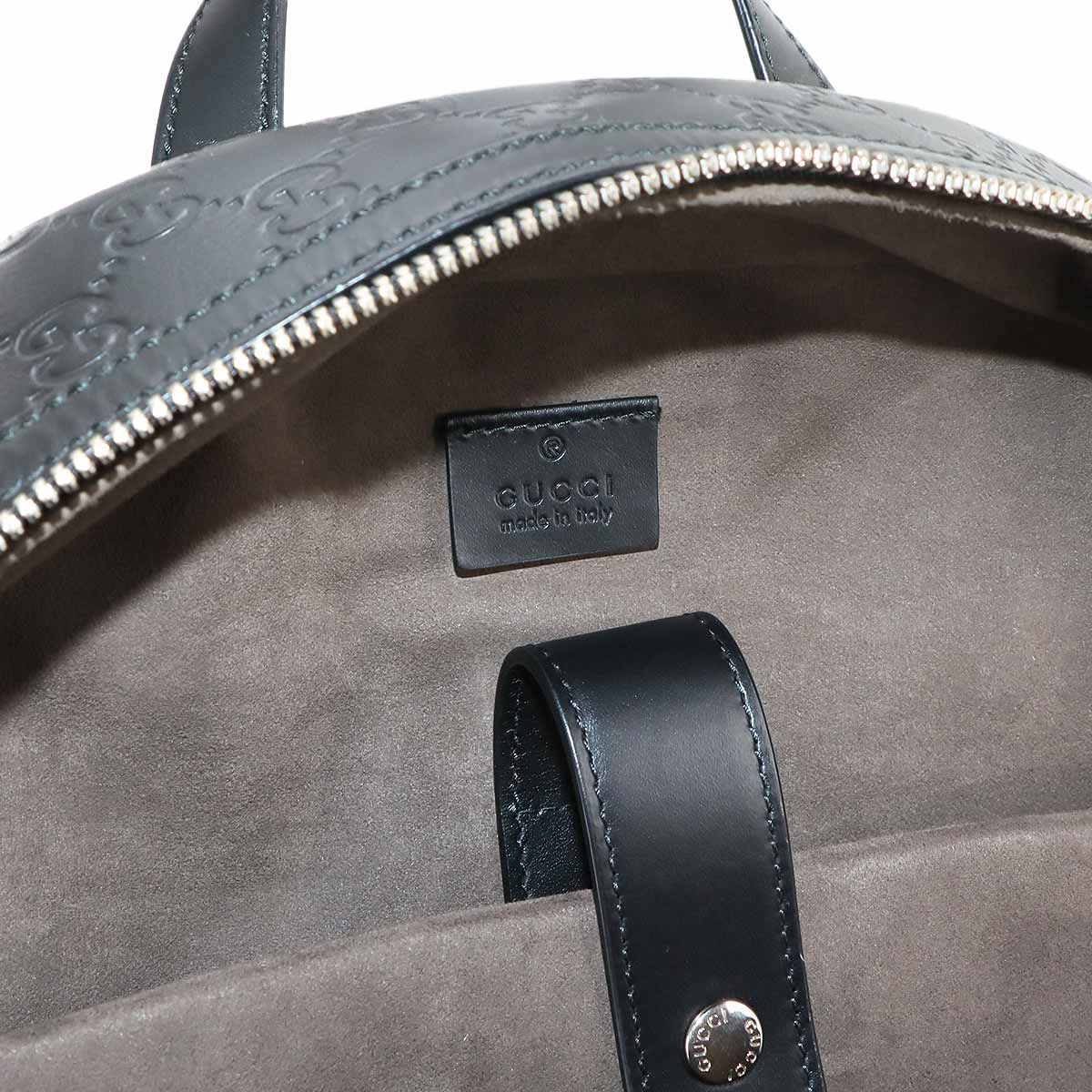 Guccissima Backpack Leather Black 406370 Purse