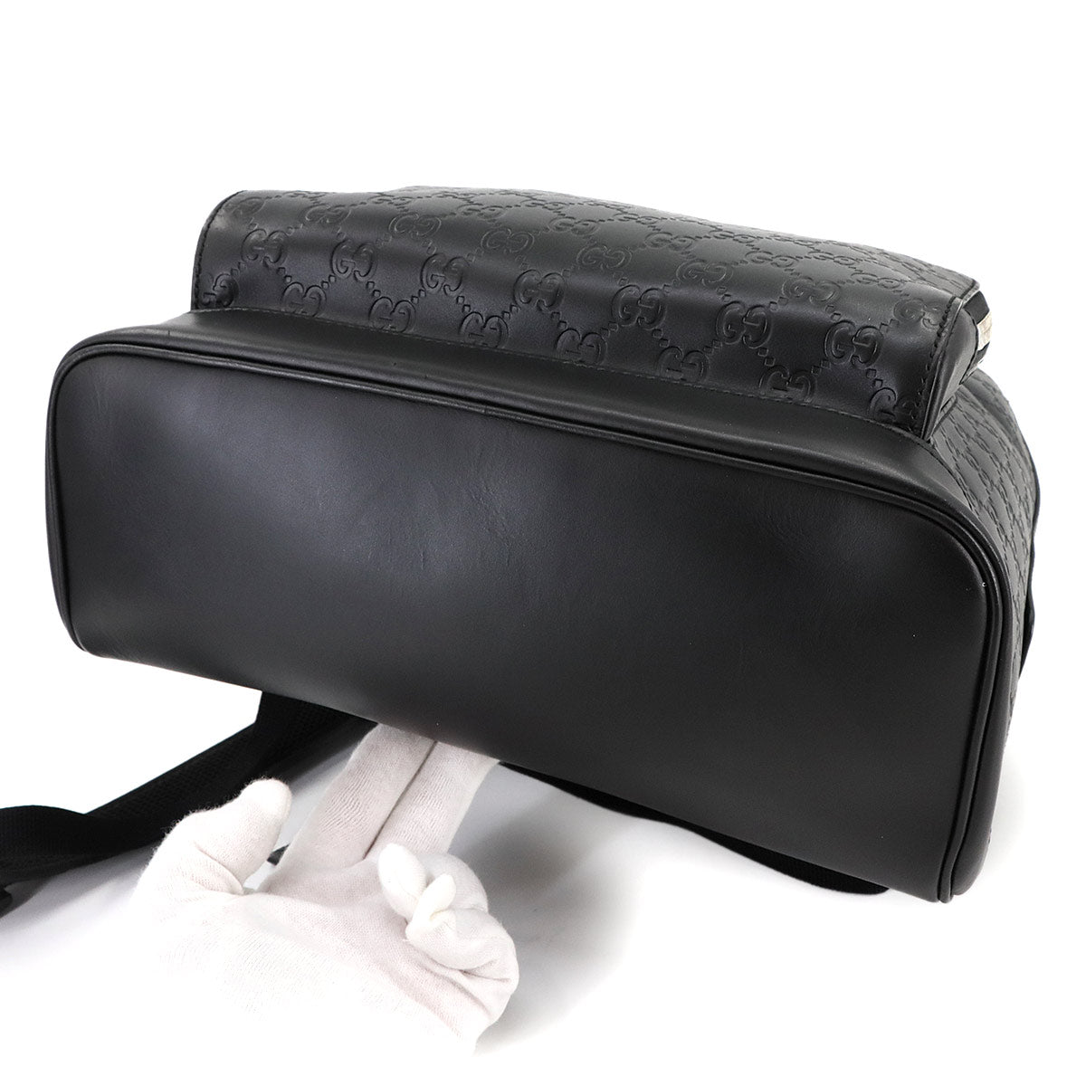 Guccissima Backpack Leather Black 406370 Purse