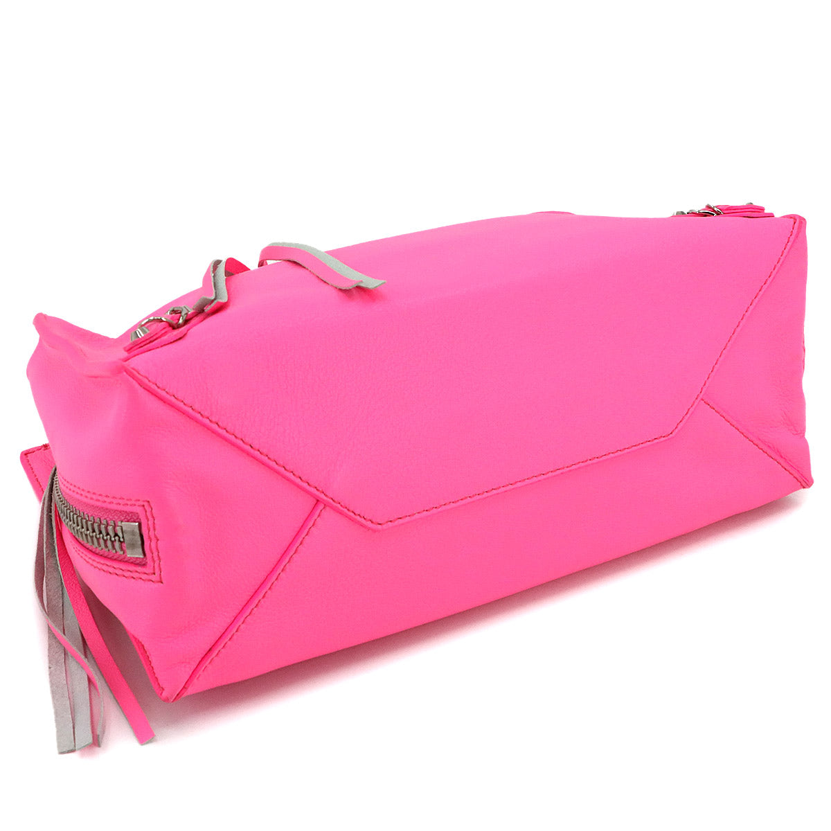 Papier A6 Zip Around Hand Shoulder Bag Leather Pink 370926