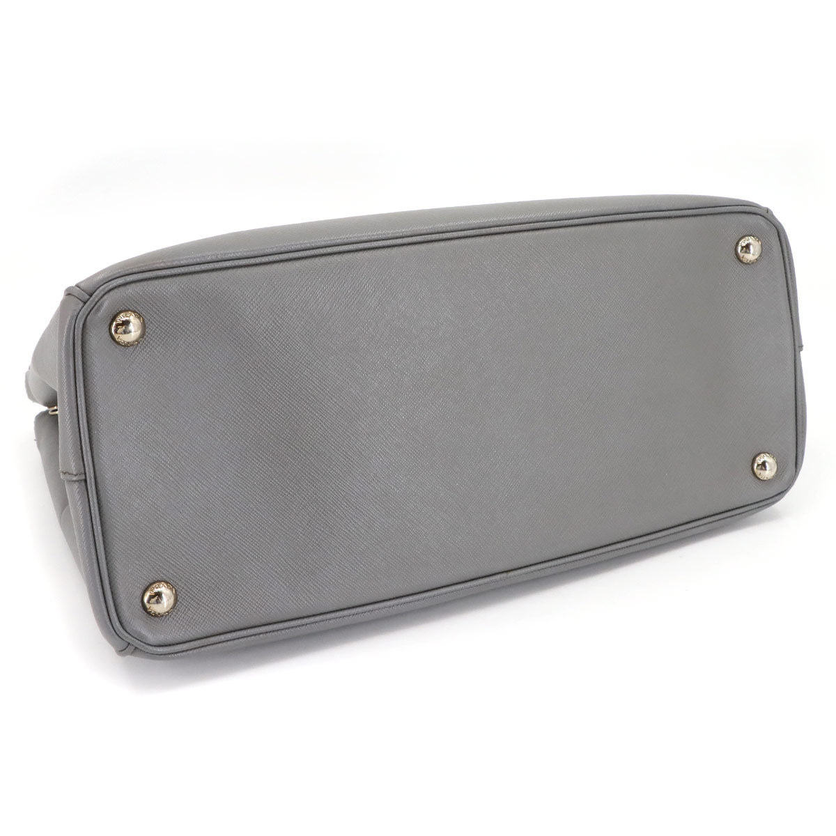 Galleria Large Hand Shoulder Bag Saffiano Leather Gray 1BA274