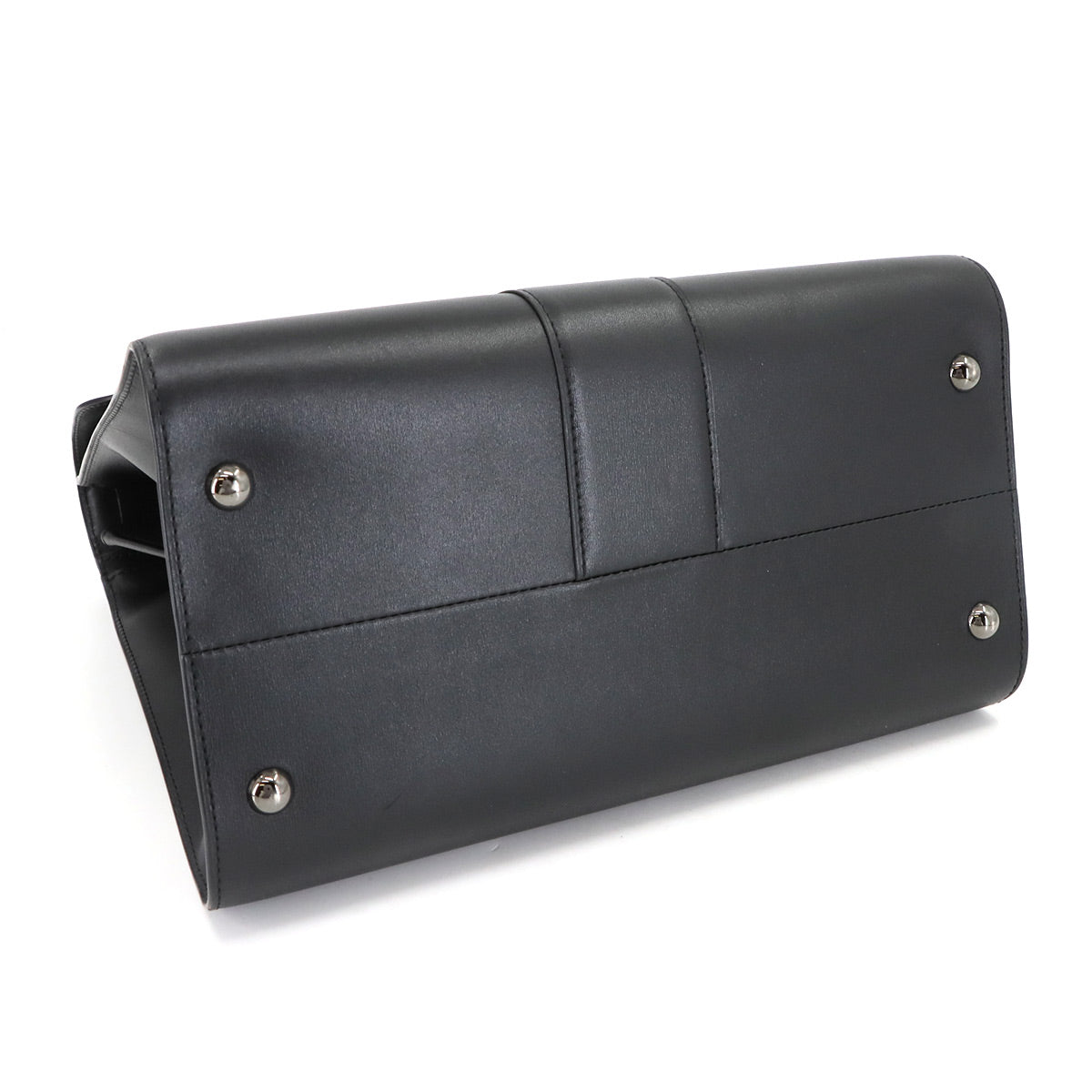 Brillant L'Humour MM Hand Shoulder Bag Leather Black White