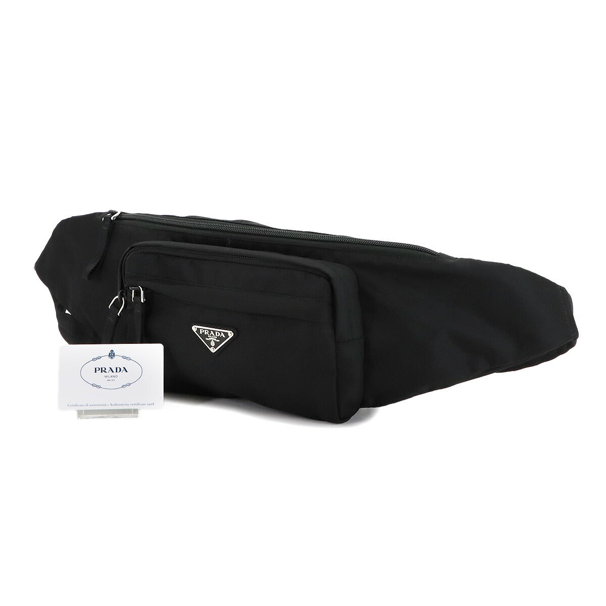 Body Waist Bag Pouch Nylon Nero Black 2VL005 Purse