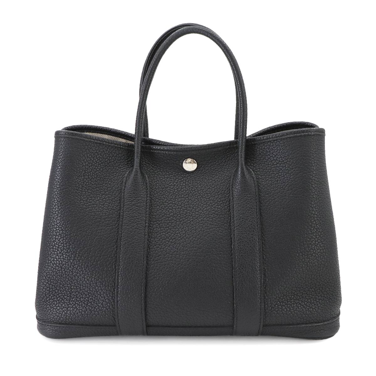 Garden Party TPM Tote Bag Leather Negonda Black Purse