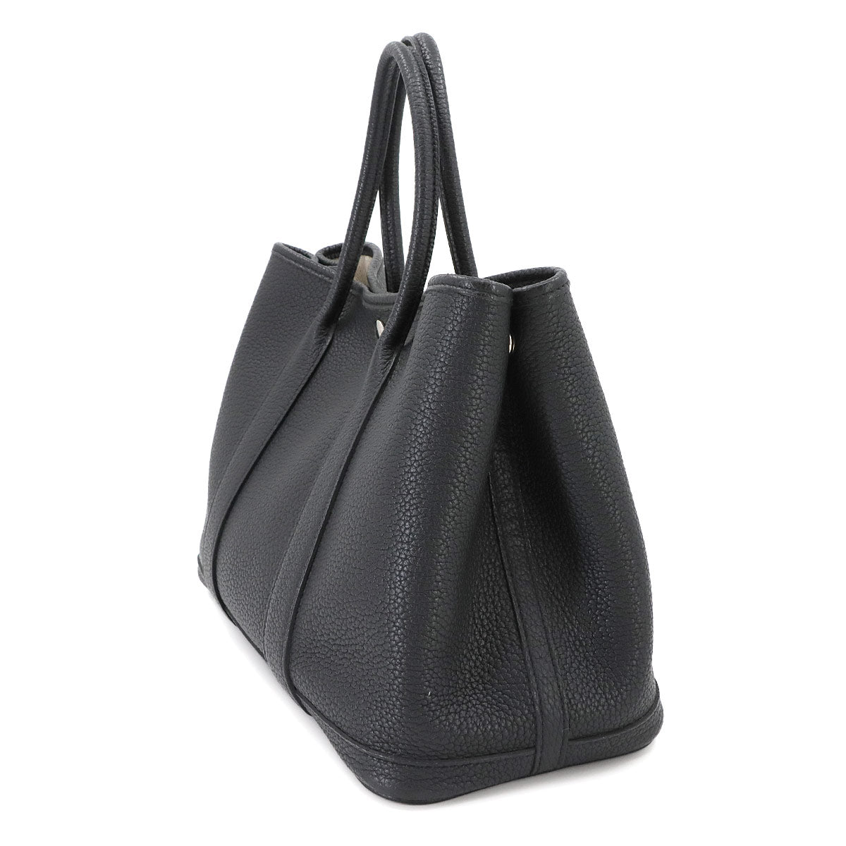 Garden Party TPM Tote Bag Leather Negonda Black Purse