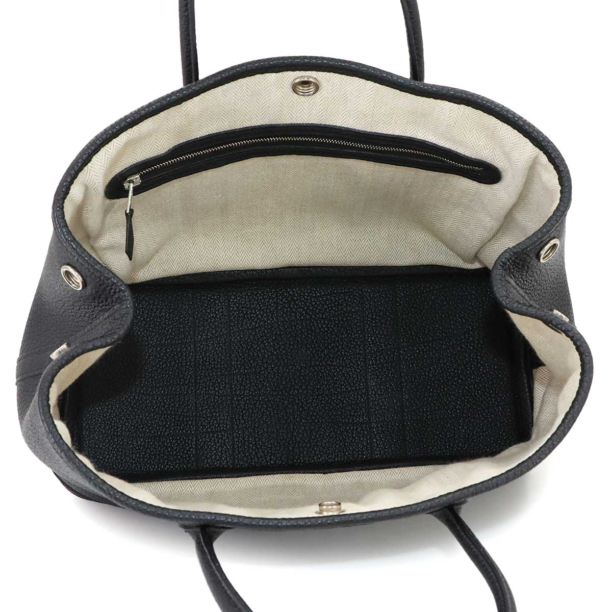 Garden Party TPM Tote Bag Leather Negonda Black Purse