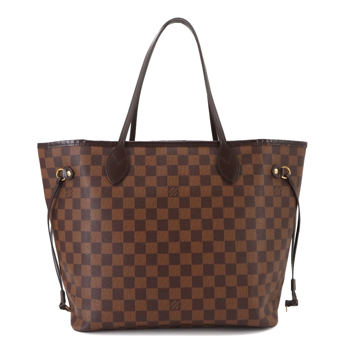 Damier Neverfull MM Tote Bag Ebene Cerise N41358 Purse