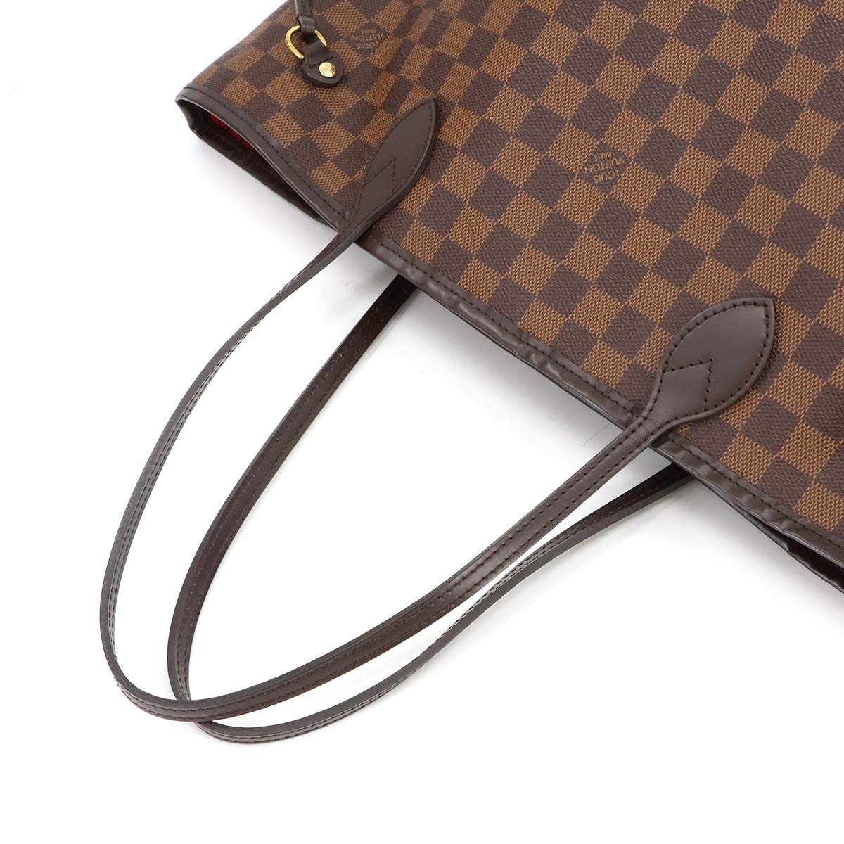 Damier Neverfull MM Tote Bag Ebene Cerise N41358 Purse