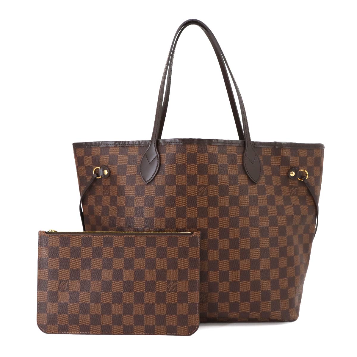 Damier Neverfull MM Tote Bag Ebene Cerise N41358 Purse