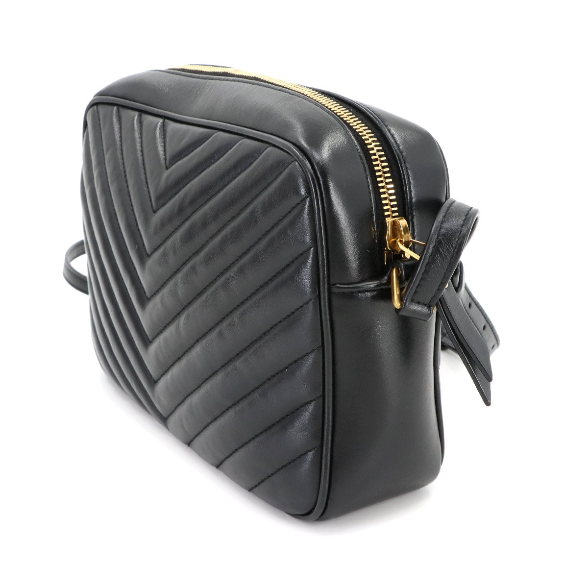 Lou Camera Shoulder Bag Leather Black 612544