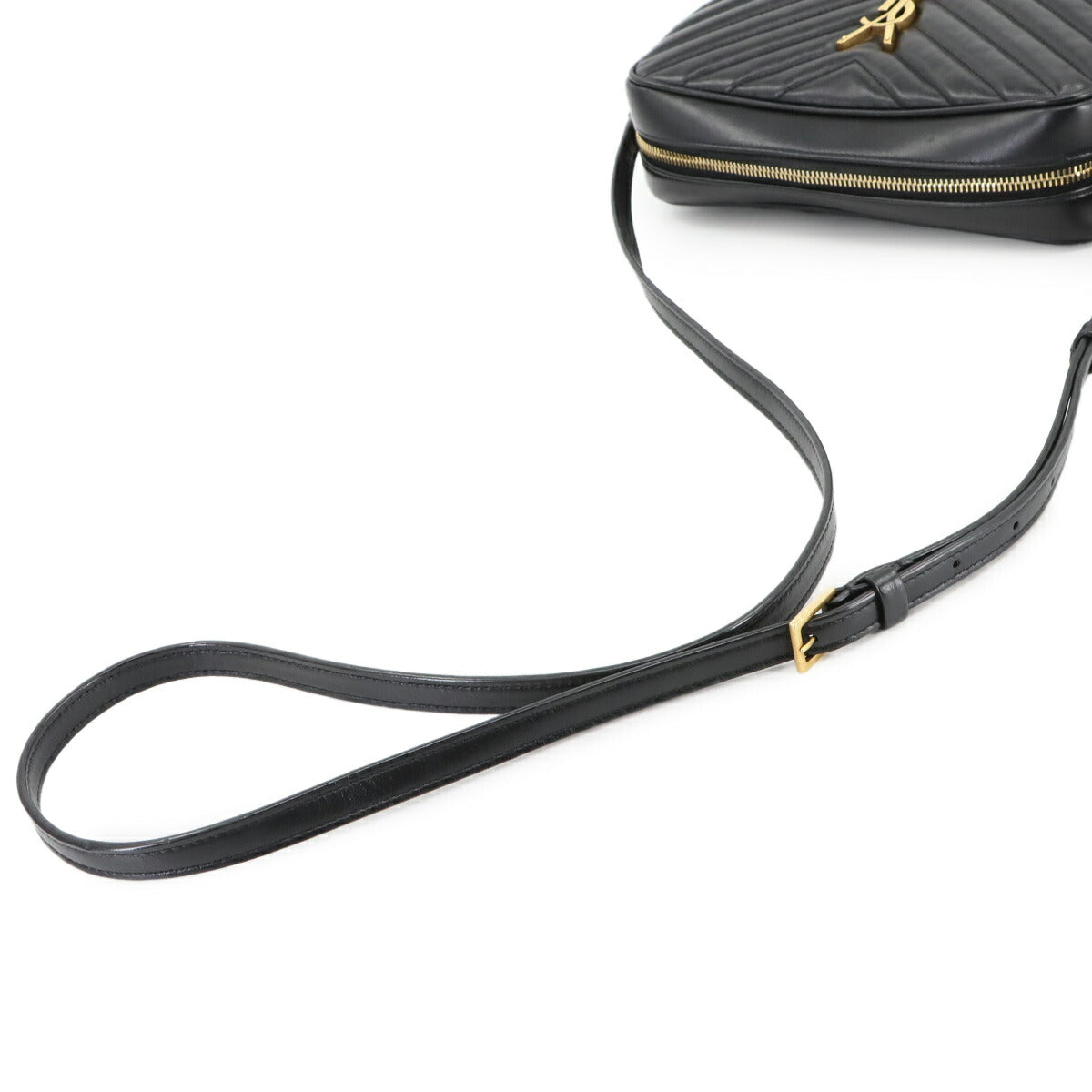 Lou Camera Shoulder Bag Leather Black 612544