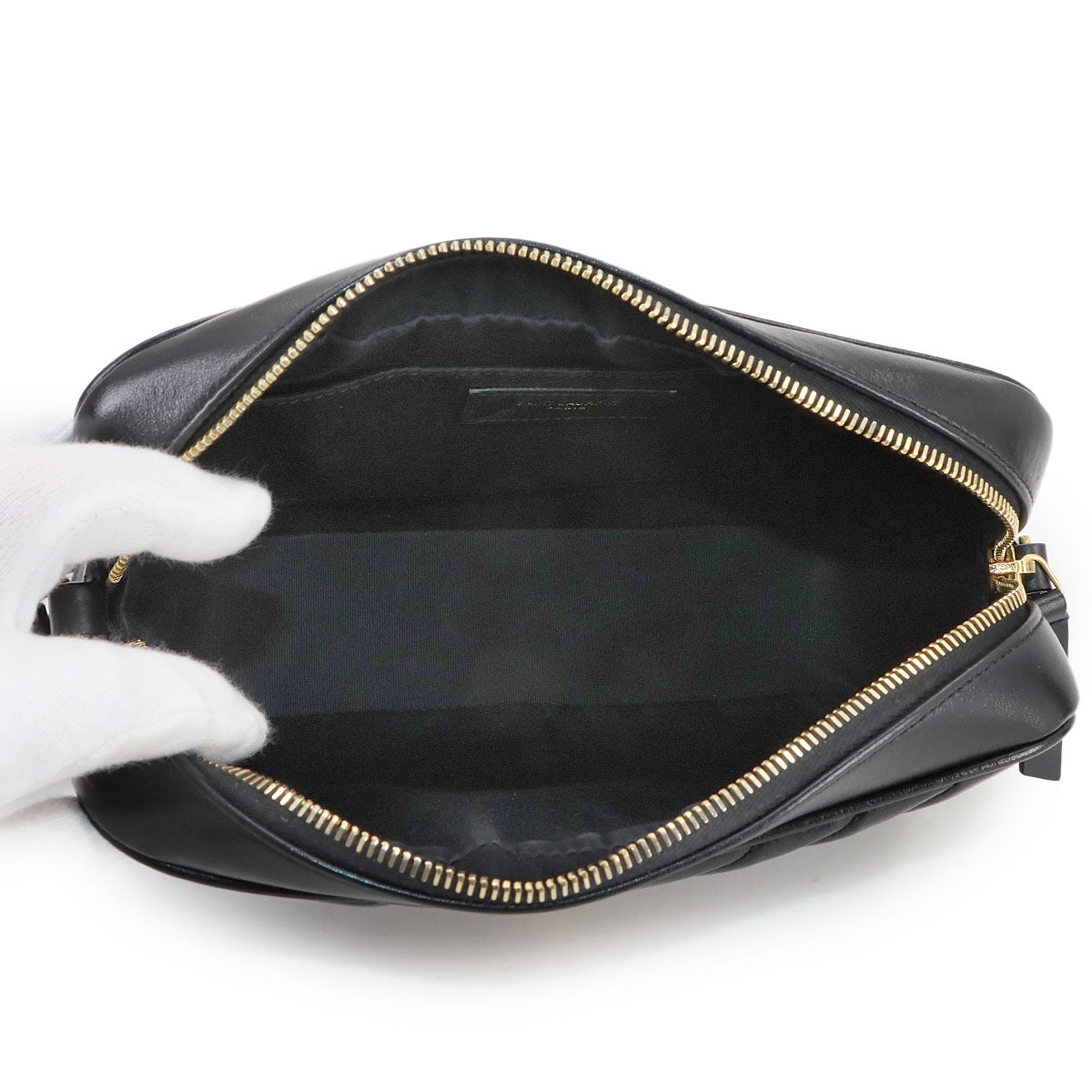Lou Camera Shoulder Bag Leather Black 612544