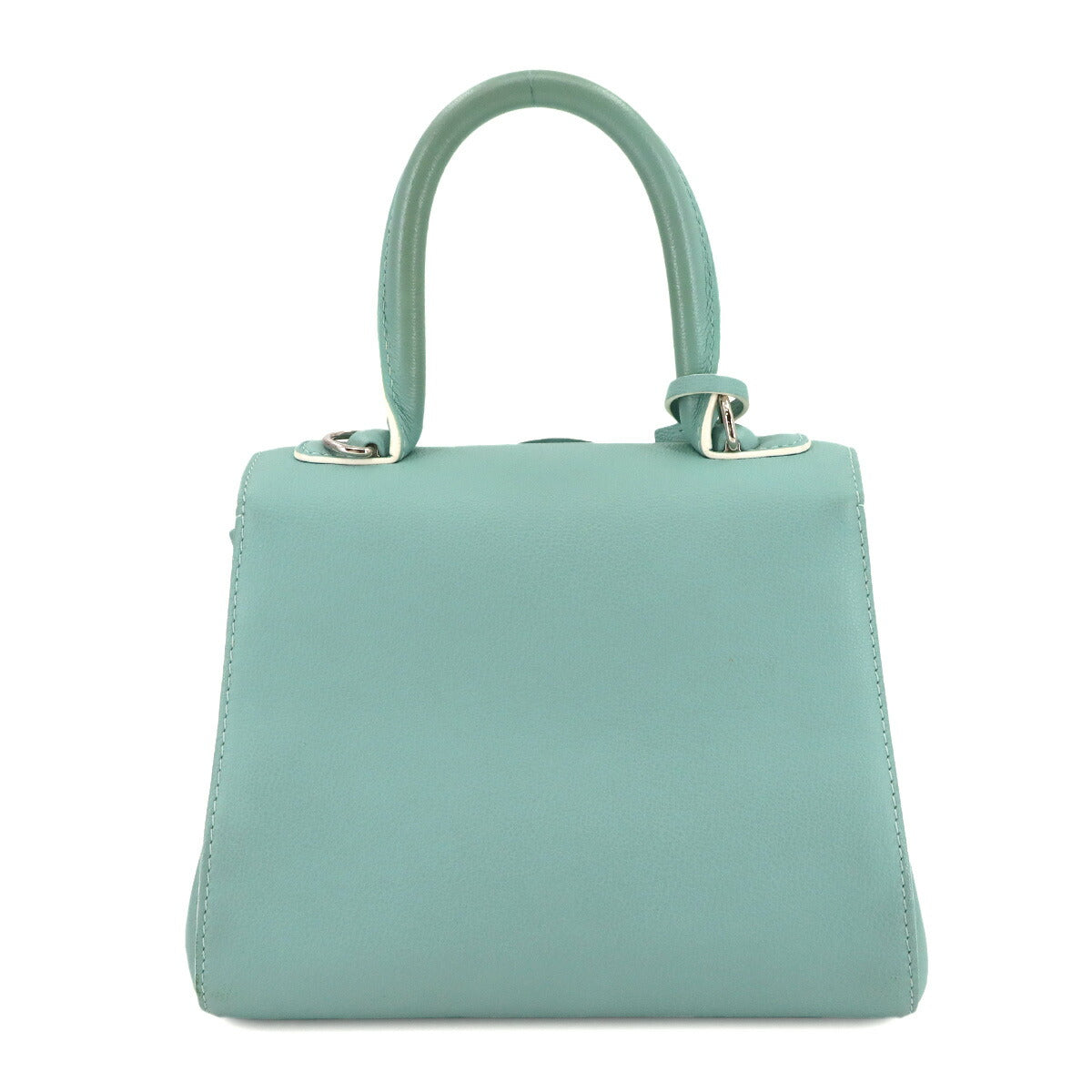 Brillant Mini 2way Hand Shoulder Bag Leather Blue Purse