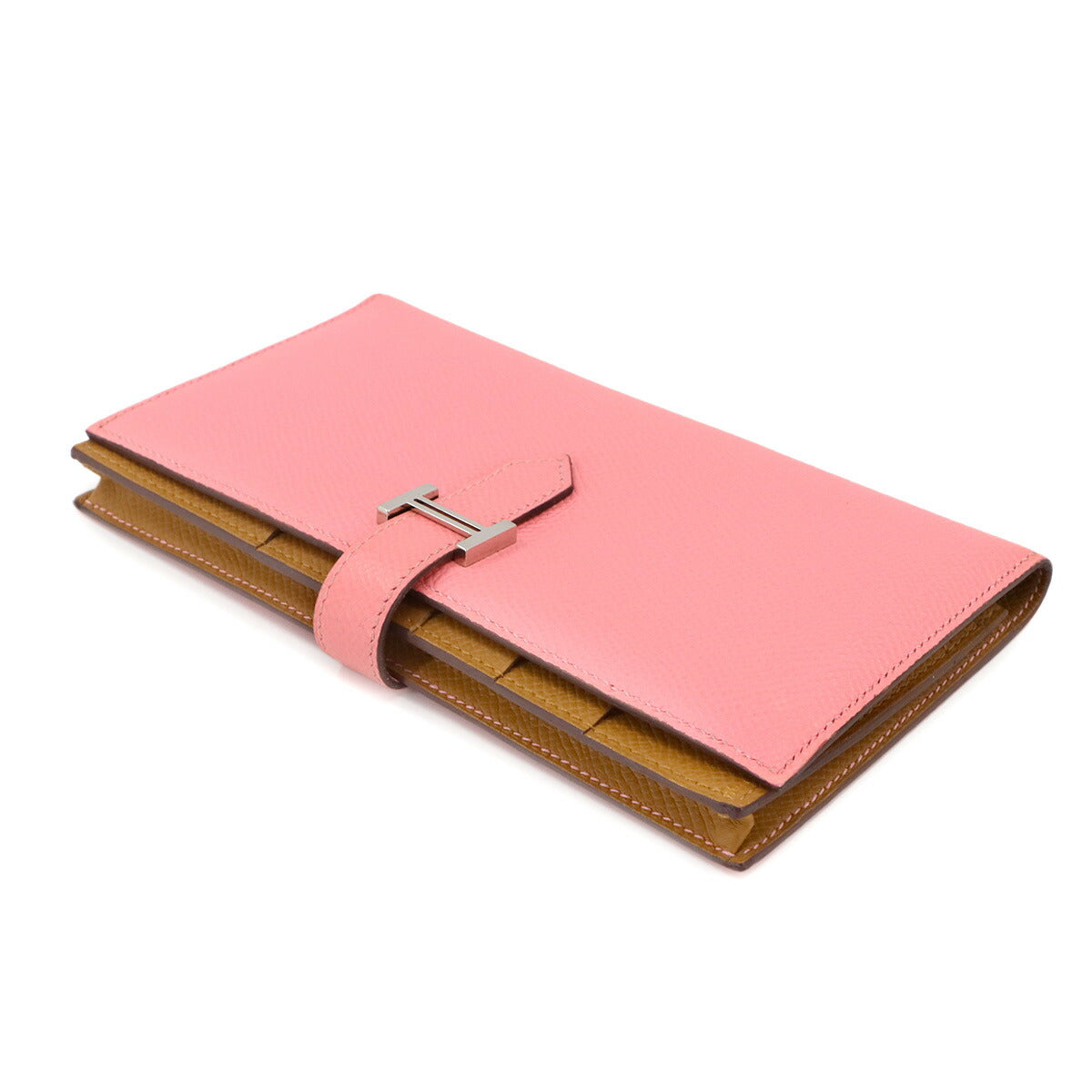 Bearn Souffle Long Wallet Epsom Rose confetti Sesami