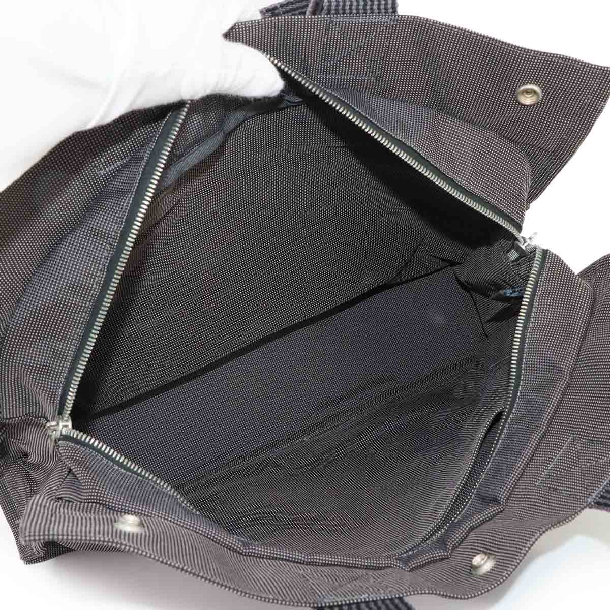 Herline Tote MM Bag Canvas Gray Unisex Purse