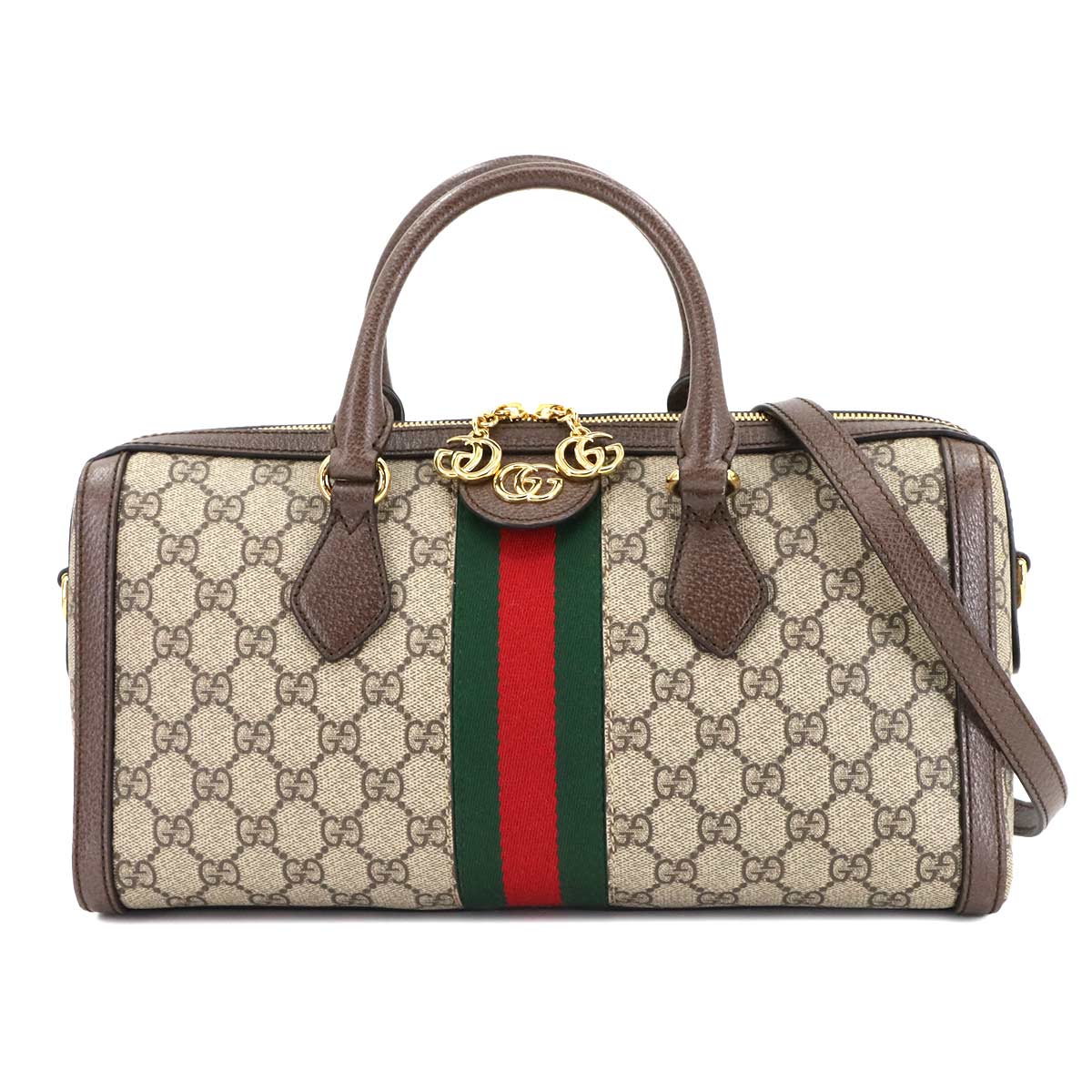 Ophidia Top Handle Hand Shoulder Bag GG Supreme Beige 524532