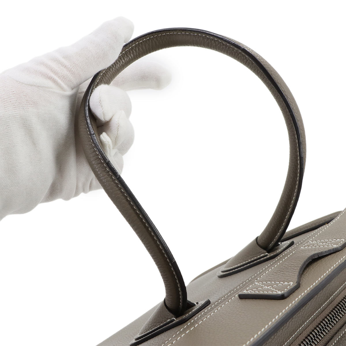 Luggage Micro Shopper Hand Bag Leather Souris 167793 Purse