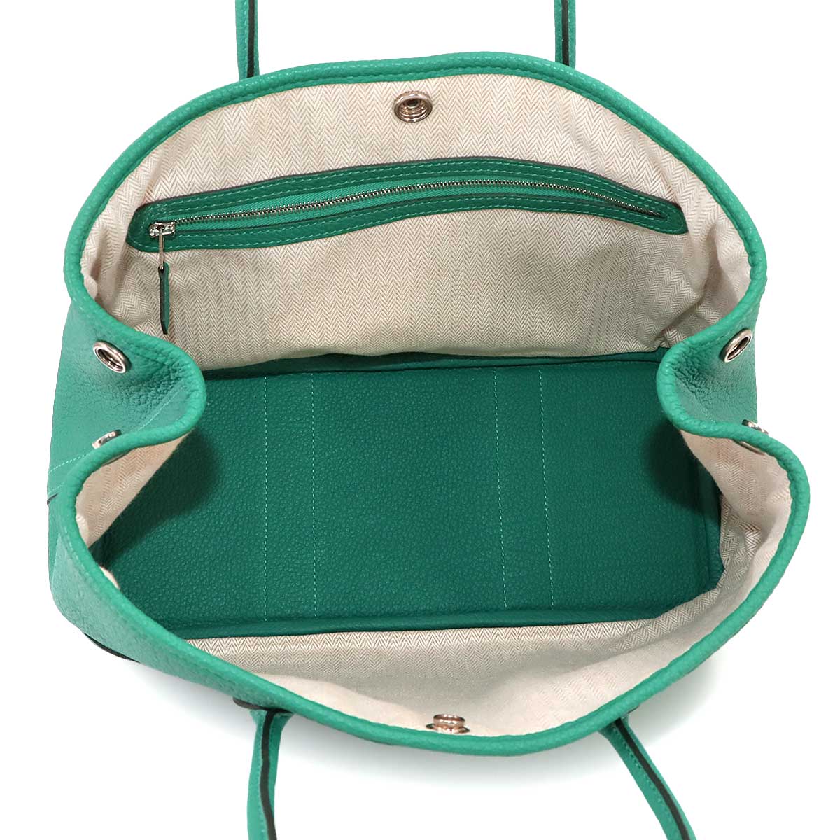 Garden Party TPM Tote Bag Leather Negonda Vert Verone Purse