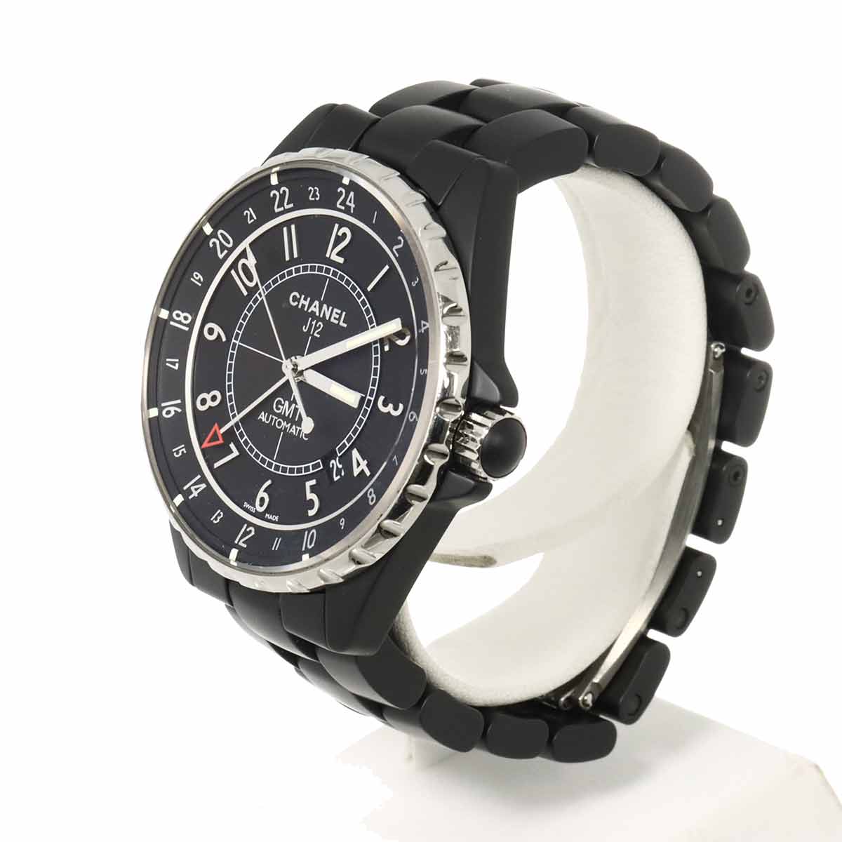 J12 GMT 41mm H3101 Mens Watch Date Black Ceramic Automatic
