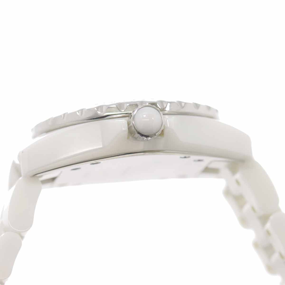 J12 33mm H0967 Bezel Diamond Quartz White Dial Ladies Watch