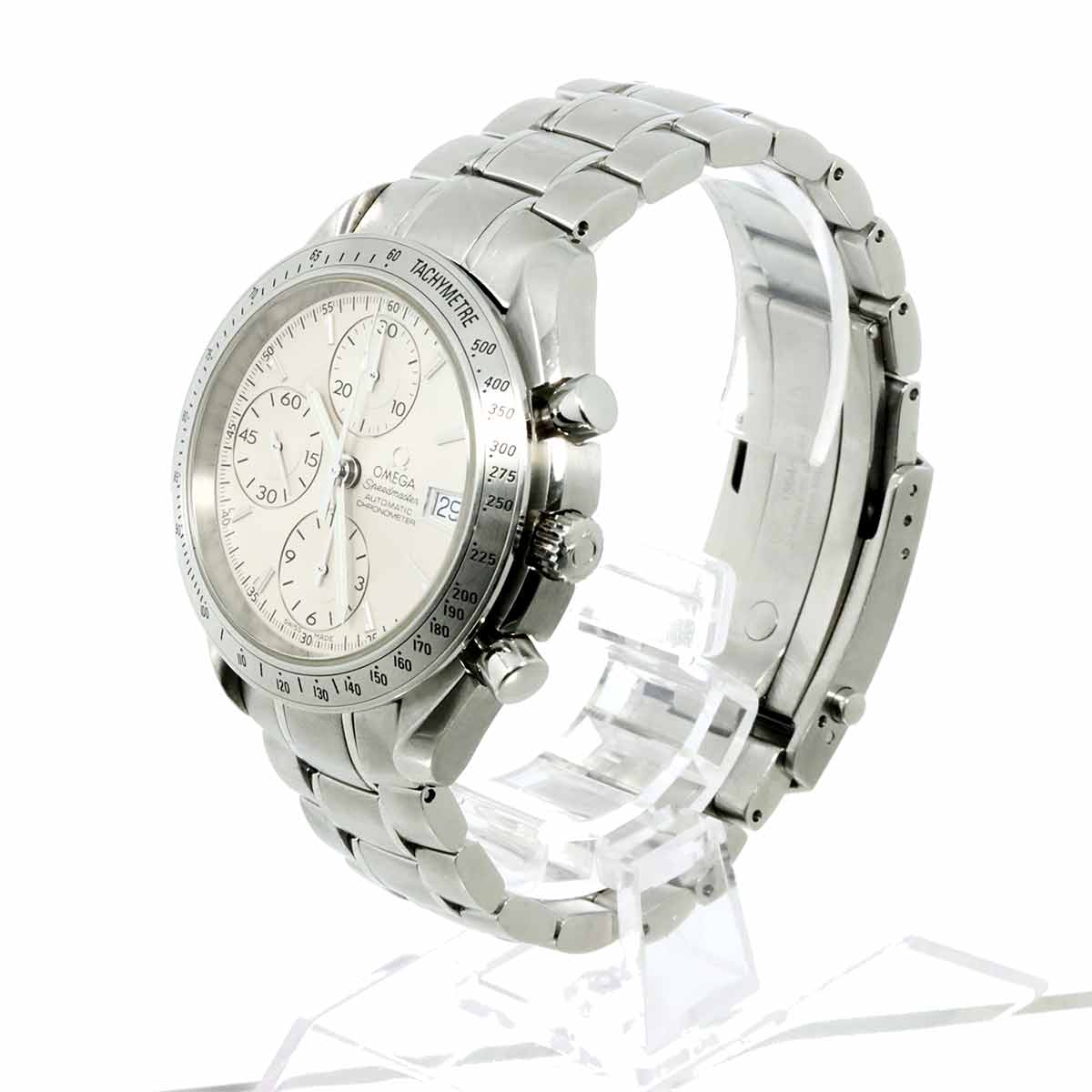 Speedmaster Date 3211 30 Chronograph Automatic Silver Dial Mens