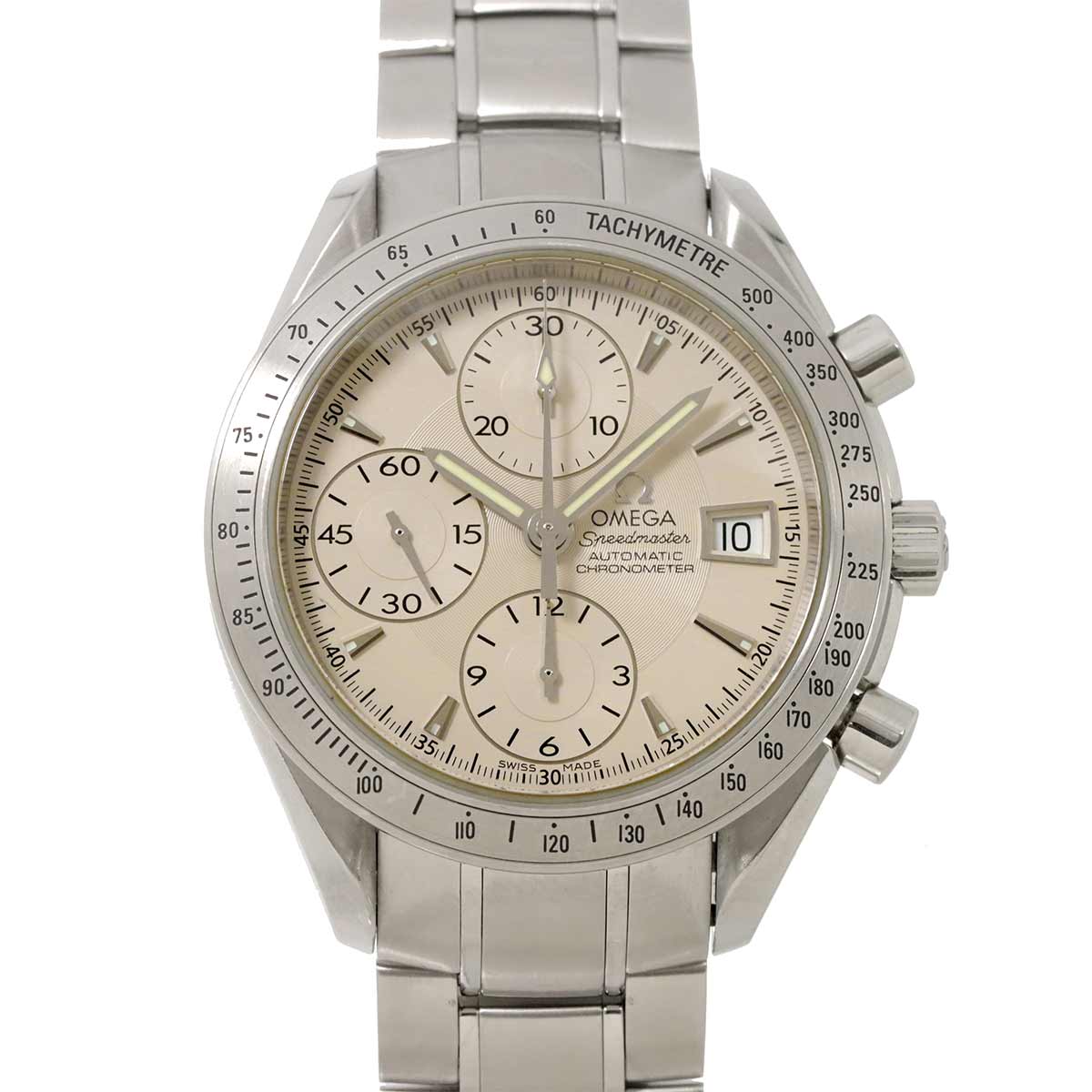 Speedmaster Date 3211 30 Chronograph Automatic Silver Dial Mens