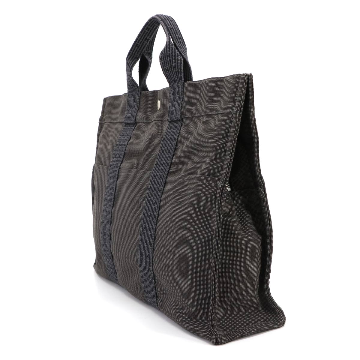 Herline Tote MM Bag Canvas Gray Unisex Purse